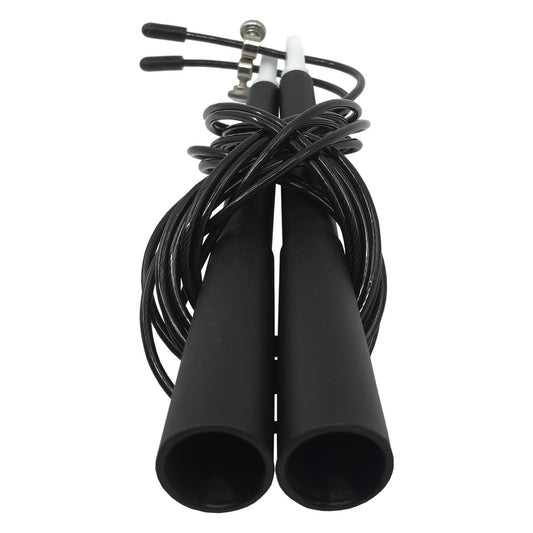 Double Bearing Speed Jump Rope Black