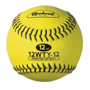 Markwort Weighted Leather 12' Softball (4 oz. - 12 oz.)