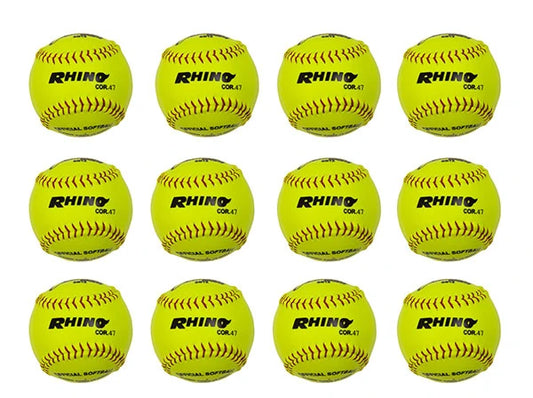 12" Synthetic Leather Cork Core Softball