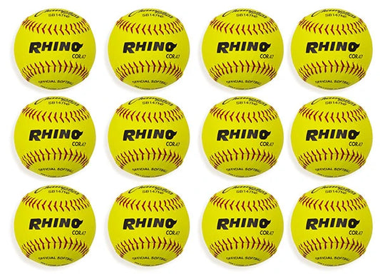 12" Leather Poly Core Softball