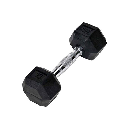 RUBBER HEX DUMBBELL