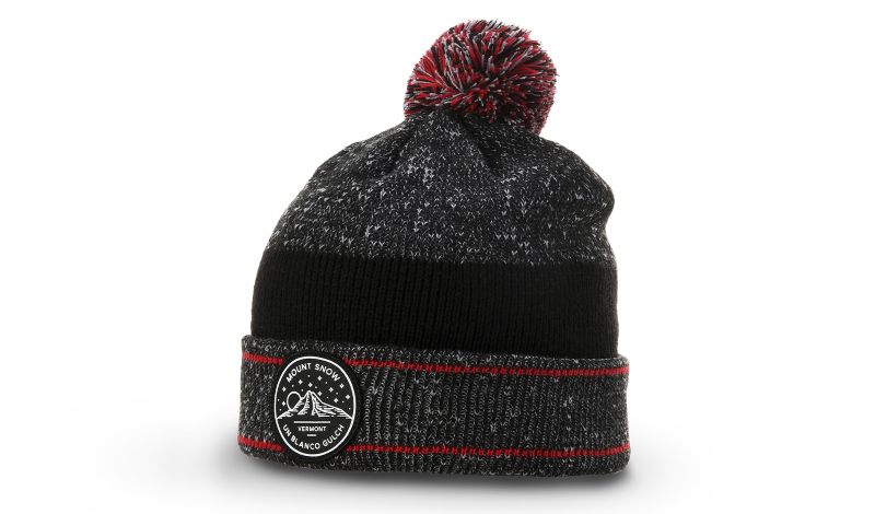 HEATHER BEANIE WITH CUFF & POM