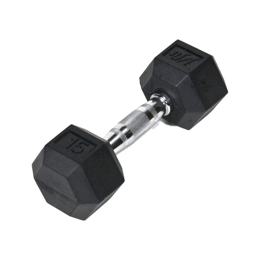 RUBBER HEX DUMBBELL