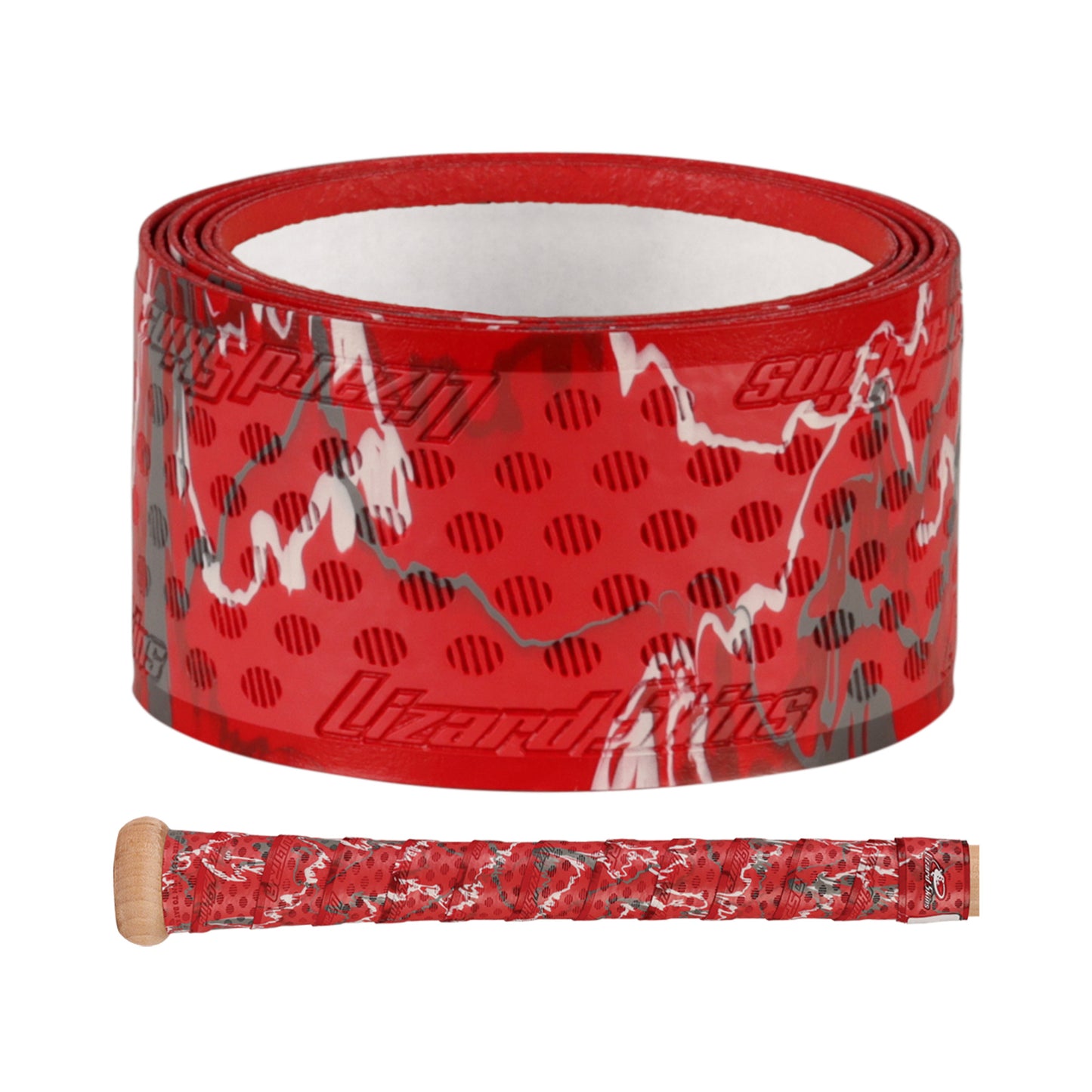 Lizard Skins DSP Ultra Red Camo Bat Grip