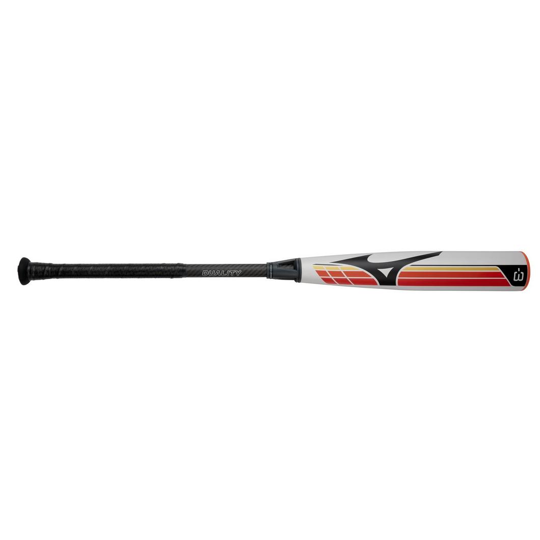 DUALITY HYBRID BBCOR GREY-RED Baseball Bat (-3)