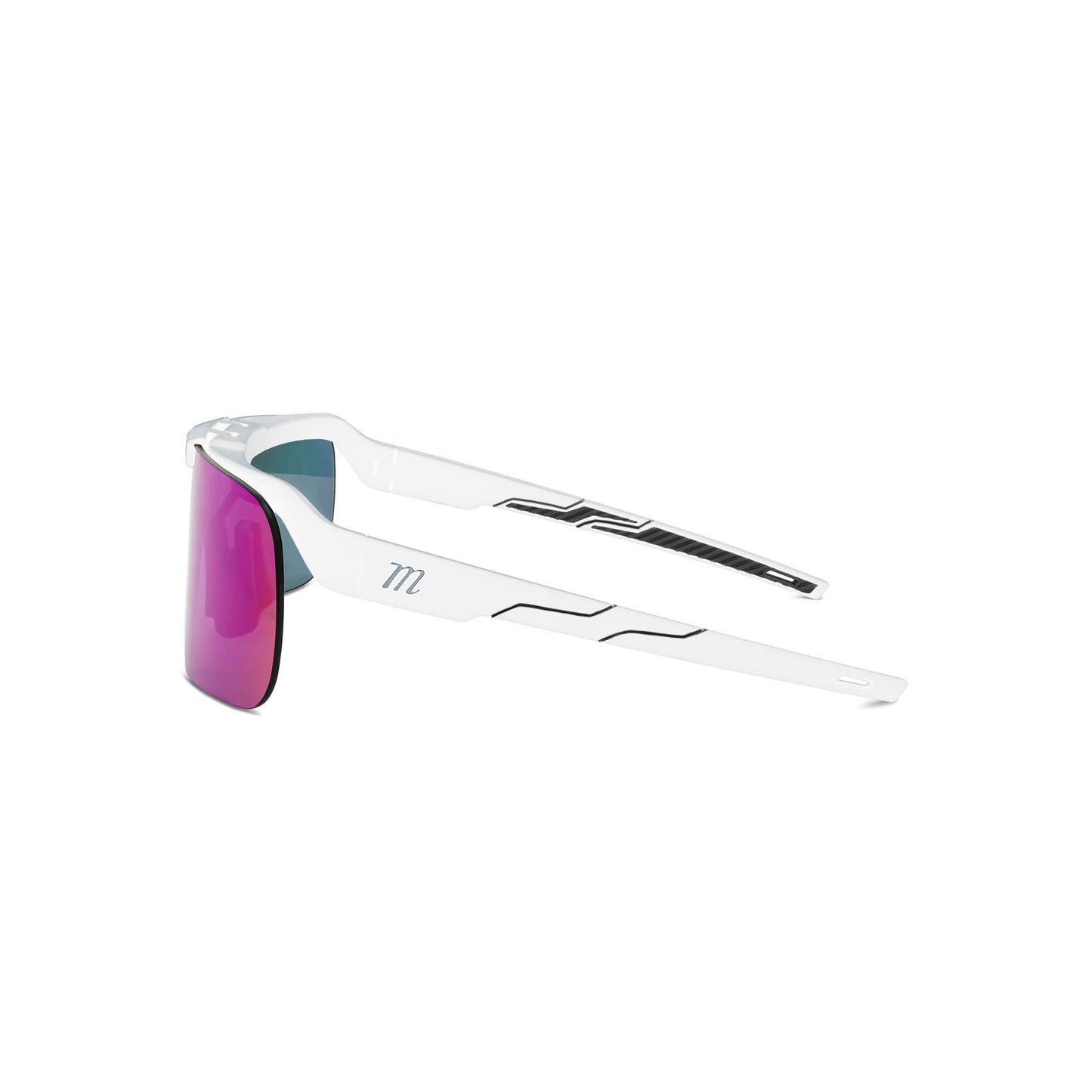 Shield-Flip Performance Sunglasses - White