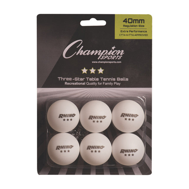 3-STAR TOURNAMENT TABLE TENNIS BALLS