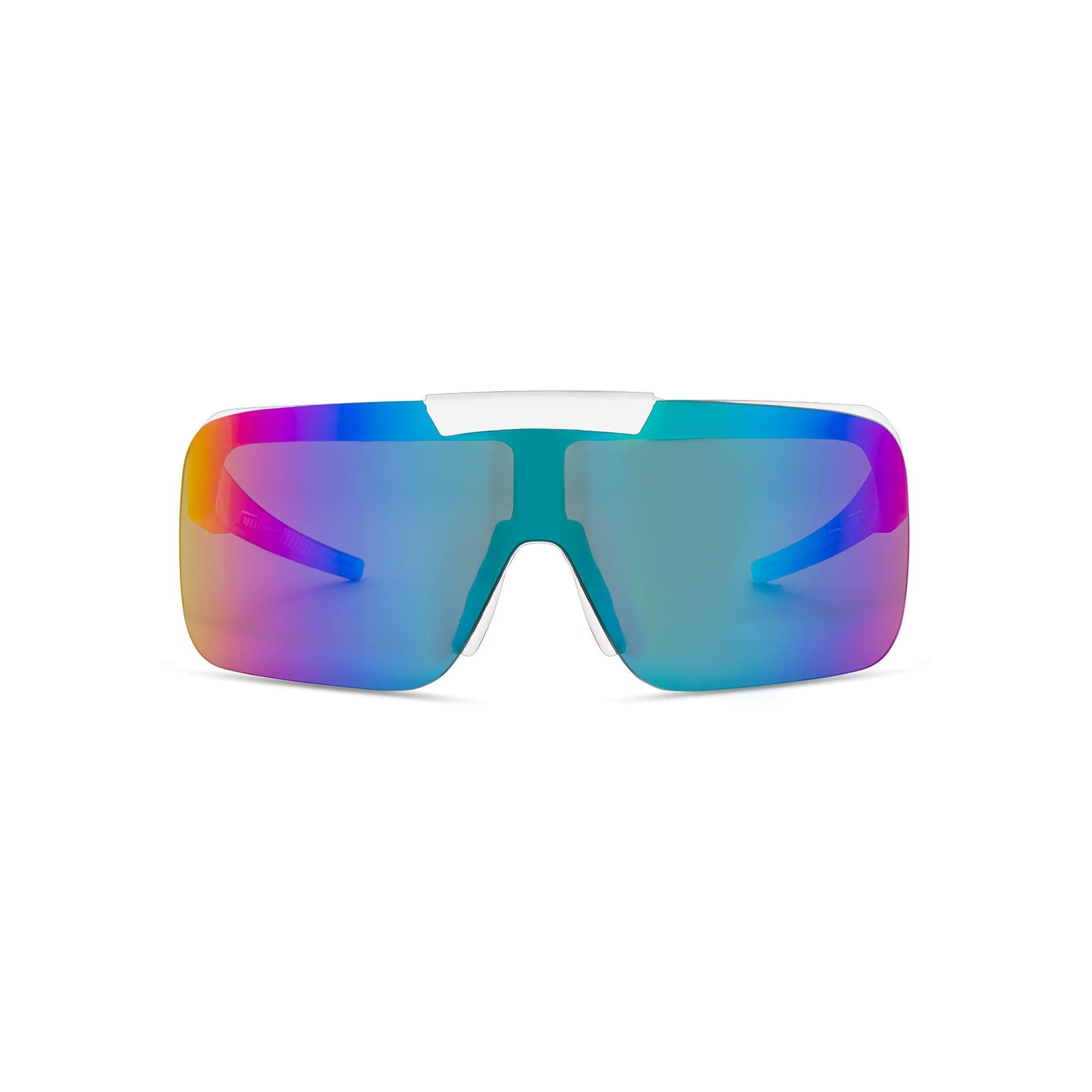 Shield-Flip Performance Sunglasses - White