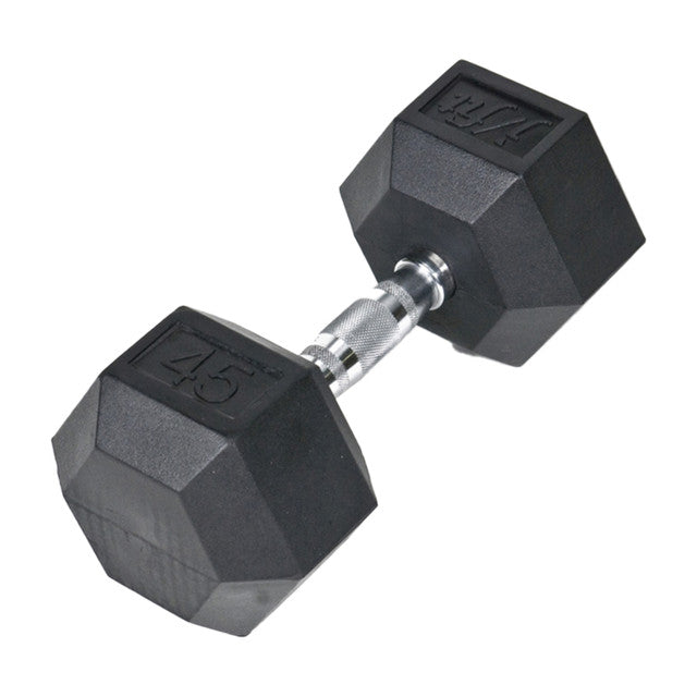 RUBBER HEX DUMBBELL