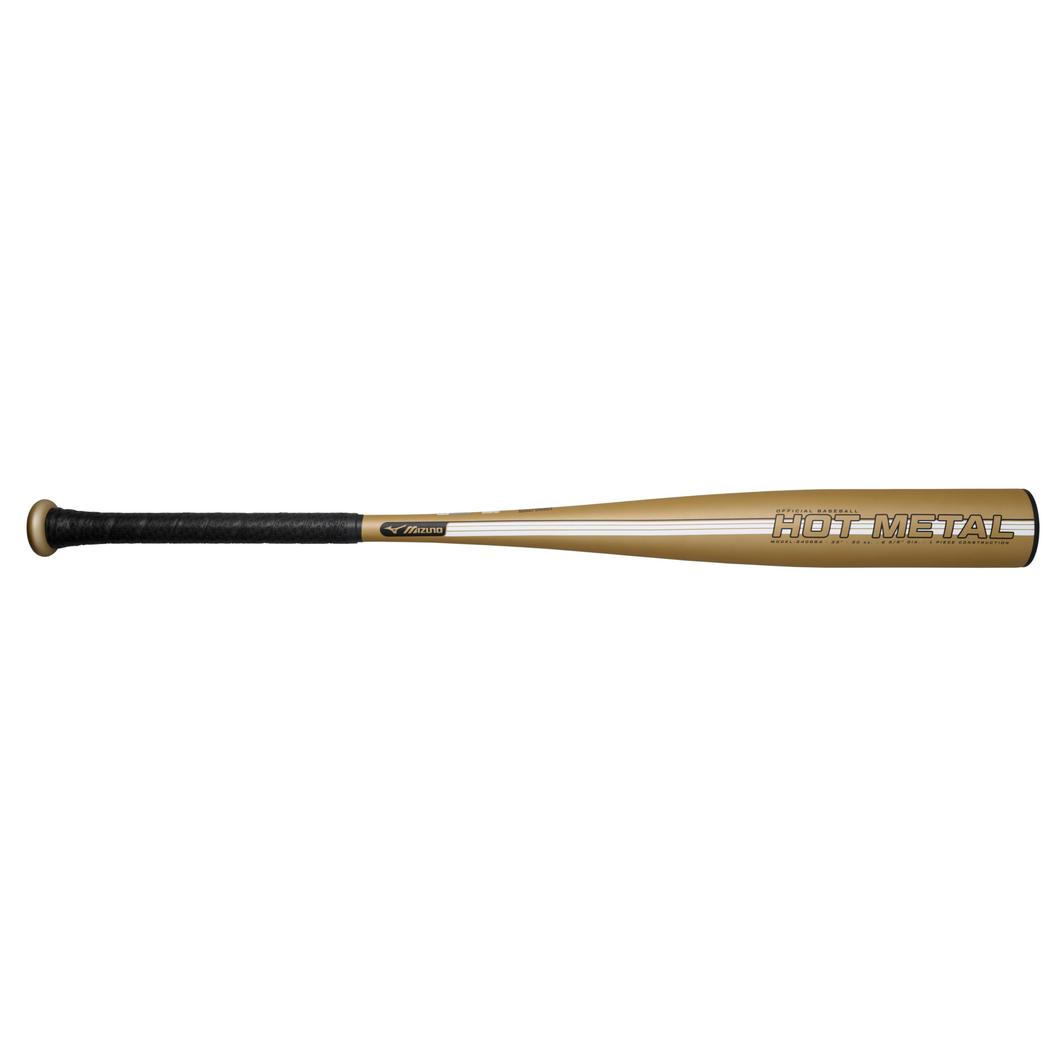 HOT METAL - BBCOR Gold/Black Baseball Bat (-3)