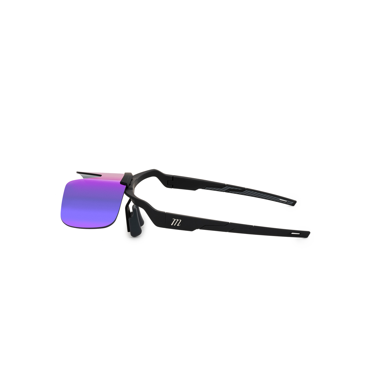Shield-Flip Performance Sunglasses - Black