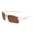 Matte White/Brown Lens