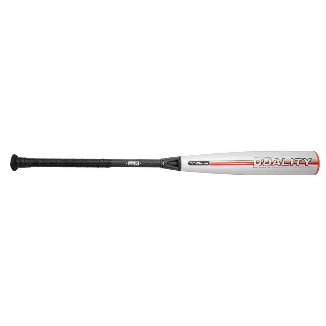DUALITY HYBRID BBCOR GREY-RED Baseball Bat (-3)