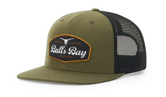 ACRYLIC-WOOL BLEND FLATBILL TRUCKER