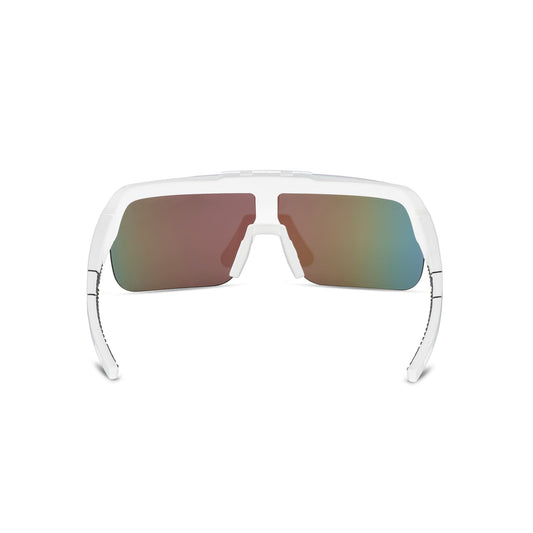 Shield-Flip Performance Sunglasses - White