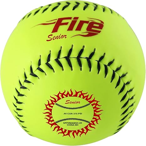 Baden Fire Senior Slowpitch Softballs - 1 Dozen