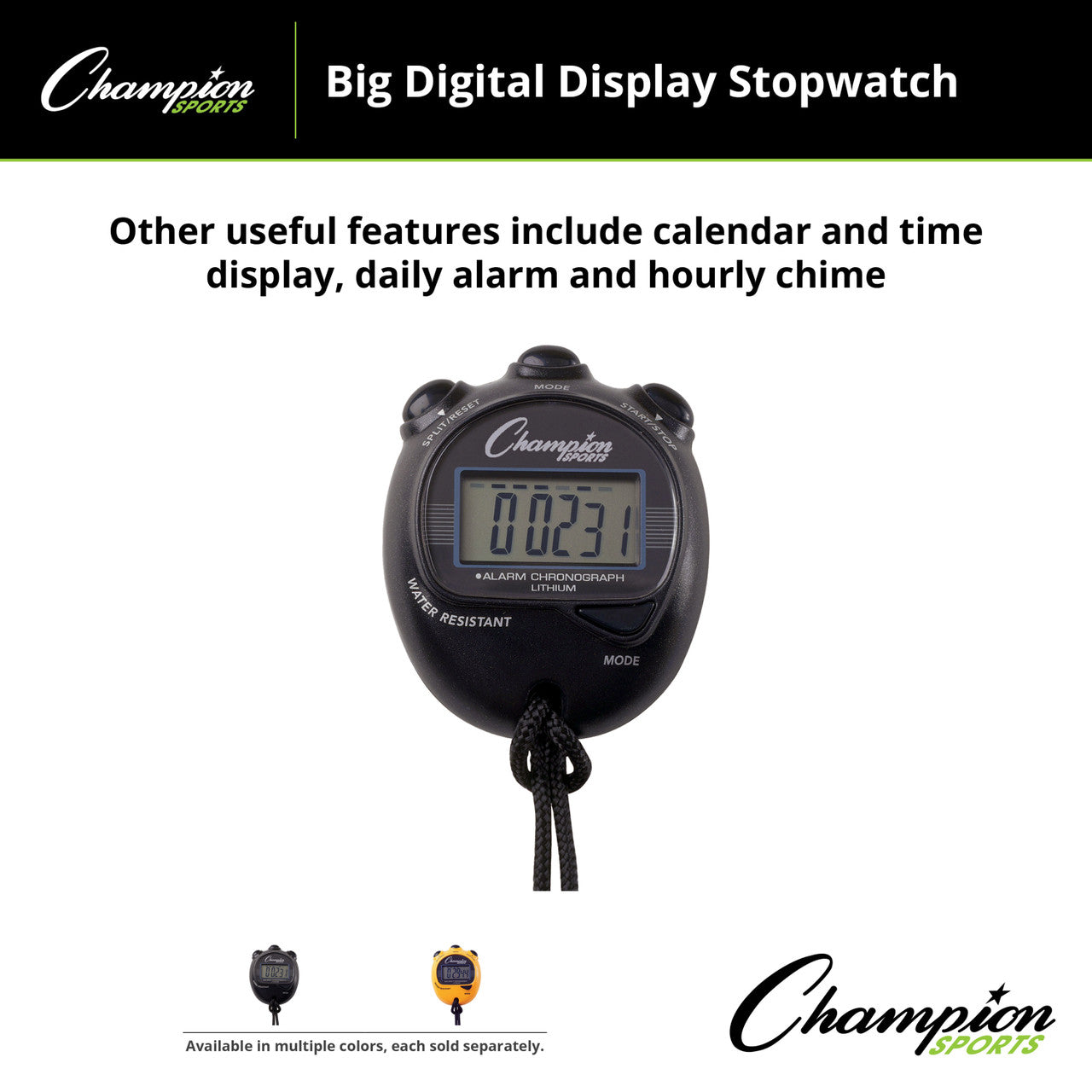 Stop Watch Black