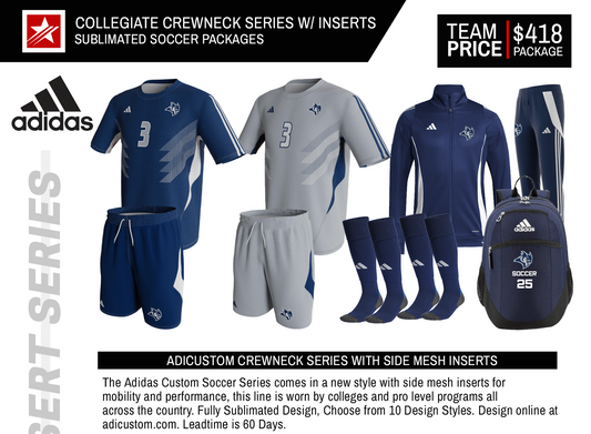ADICUSTOM COLLEGIATE CREWNECK SERIES WITH MESH INSERTS