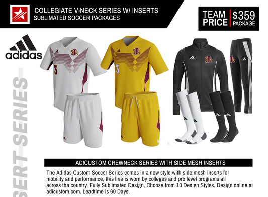 ADICUSTOM COLLEGIATE V-NECK SERIES W/ INSERTS