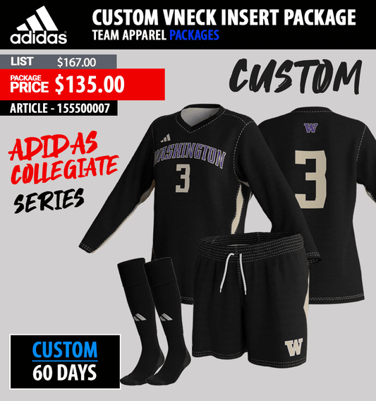 ADICUSTOM COLLEGIATE V-NECK SERIES W/ INSERTS