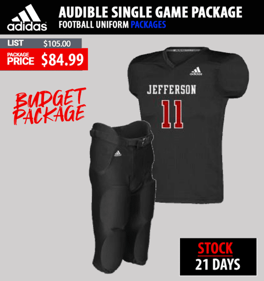 Audible Single Game Football Uniform Package