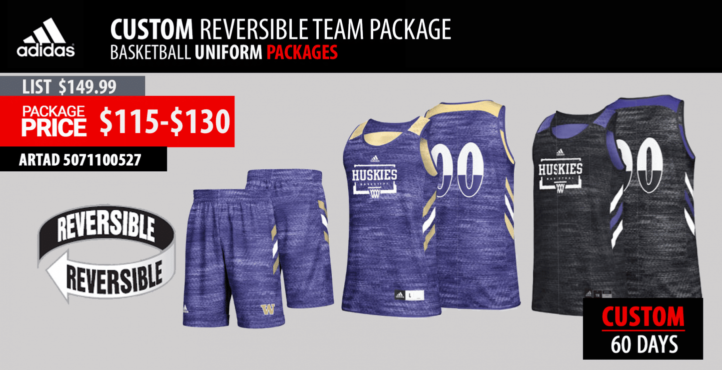 ADIDAS CUSTOM REVERSIBLE TEAM PACKAGE