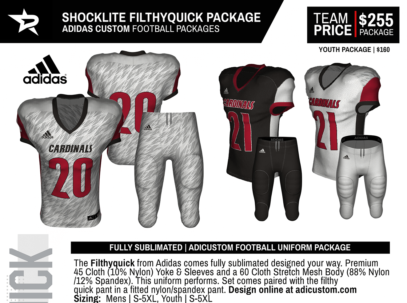 ADICUSTOM FILTHYQUICK SUBLIMATED PACKAGE