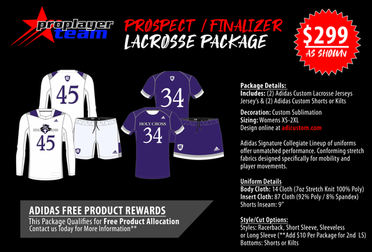ADIDAS PROSPECT / FINALIZER LACROSSE PACKAGE
