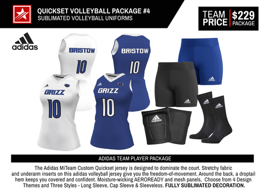 ADIDAS QUICKSET CUSTOM VOLLEYBALL PACKAGE #4