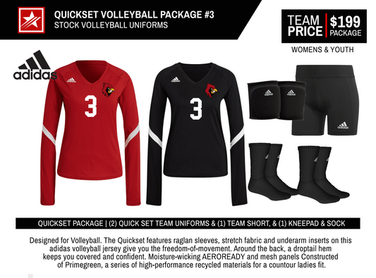 ADIDAS QUICKSET STOCK VOLLEYBALL PACKAGE #3