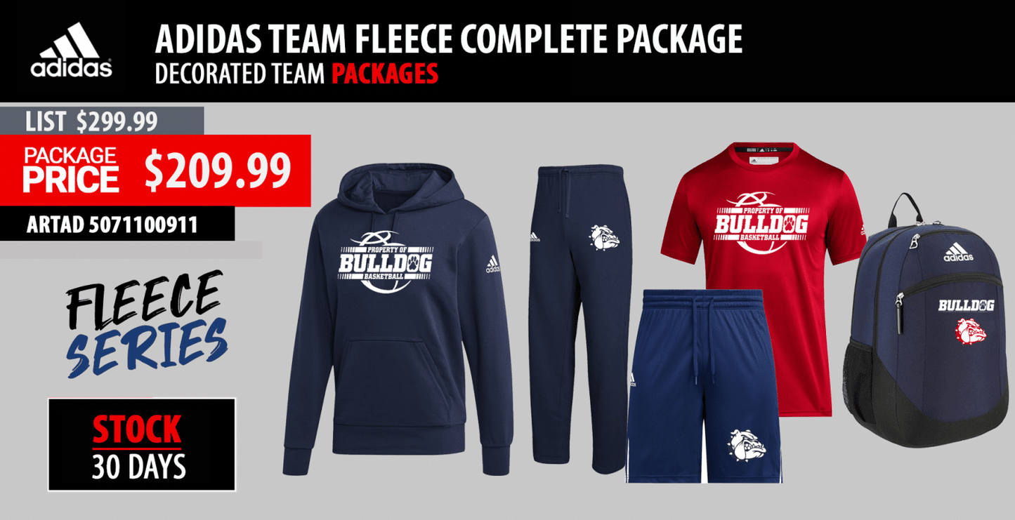 ADIDAS TEAM FLEECE COMPLETE PLAYER PACKAGE