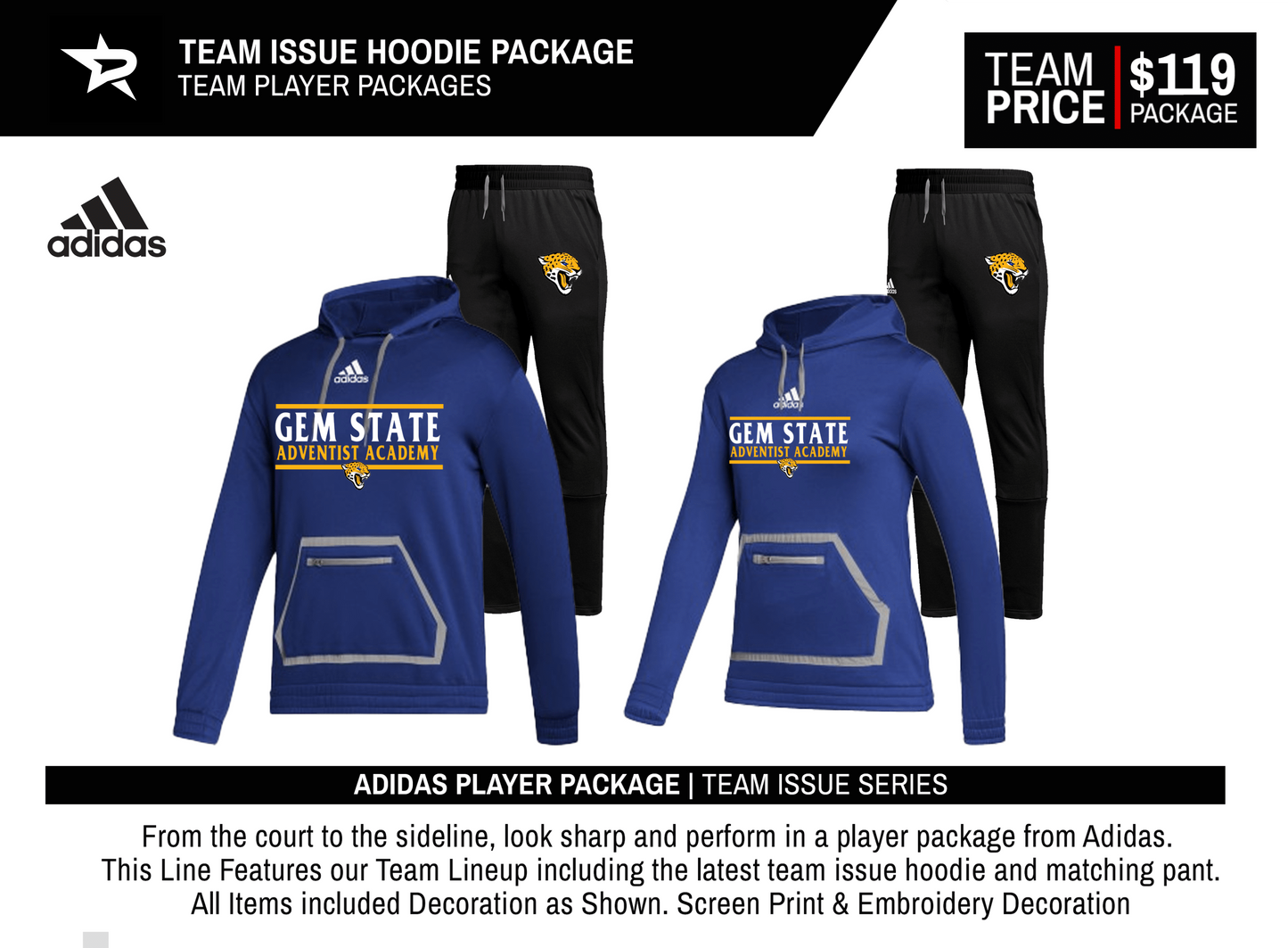 ADIDAS TEAM ISSUE HOODIE PACKAGE