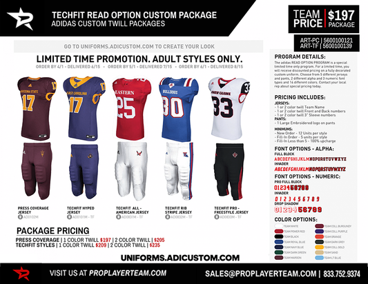 ADICUSTOM TECHFIT PROGRAM