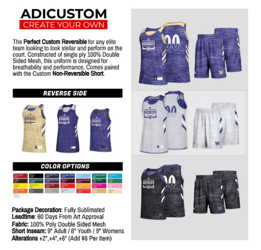 Adidas Custom Reversible Team Package