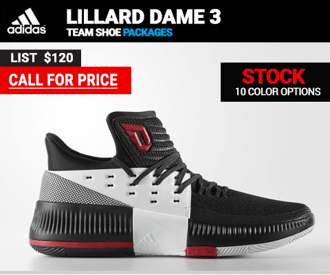 Adidas Lillard Dame 3 Team Shoe Package