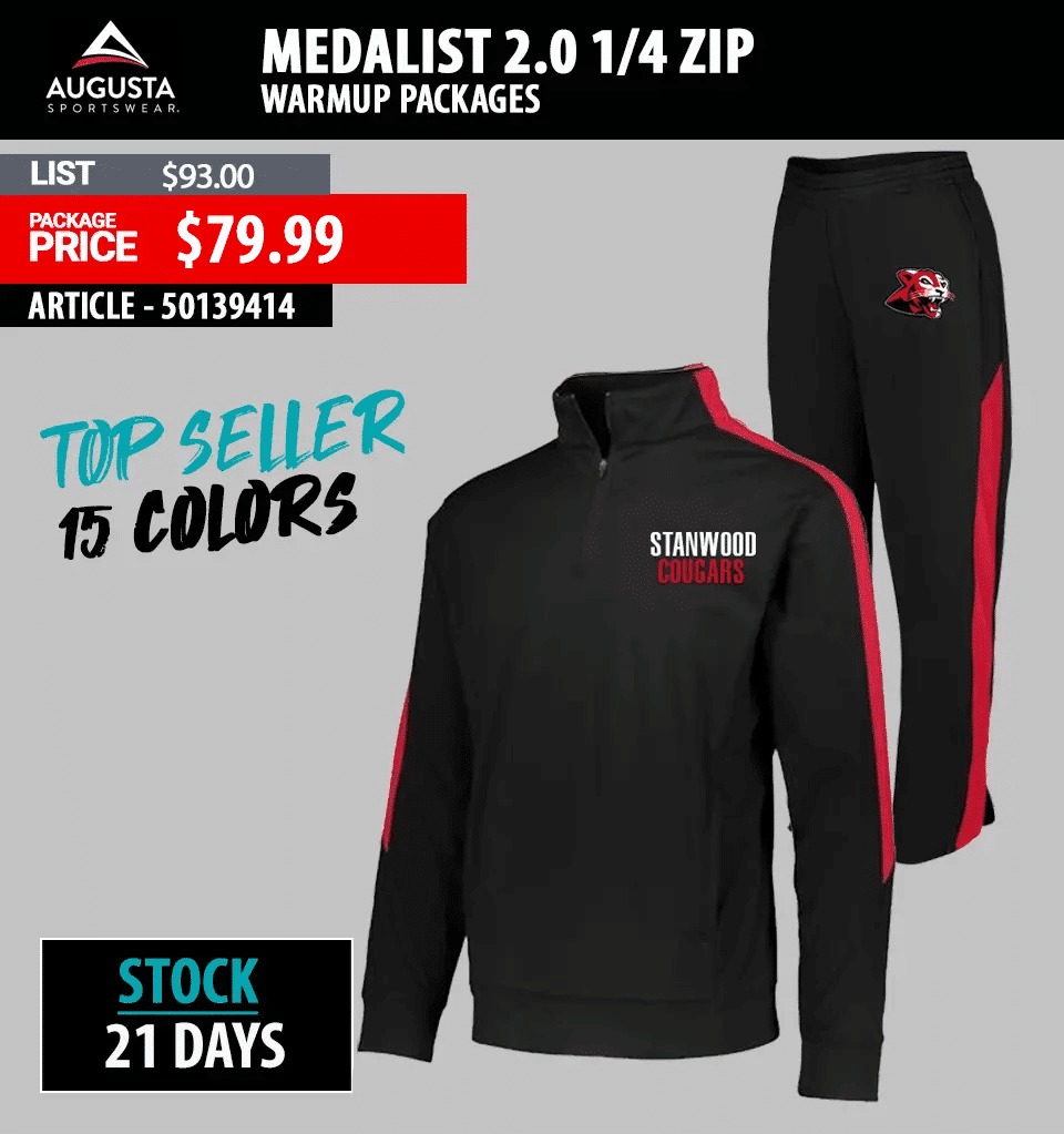AUGUSTA SPORTSWEAR MEDALIST 2.0 1/4 ZIP