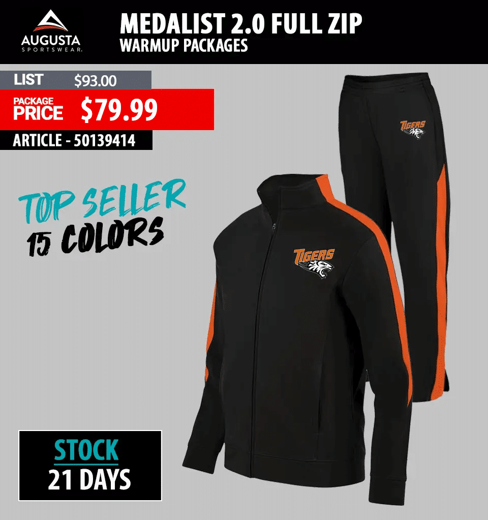 AUGUSTA SPORTSWEAR MEDALIST 2.0 FULL ZIP