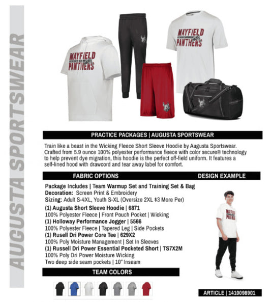 Augusta Short Sleeve Hoodie Package