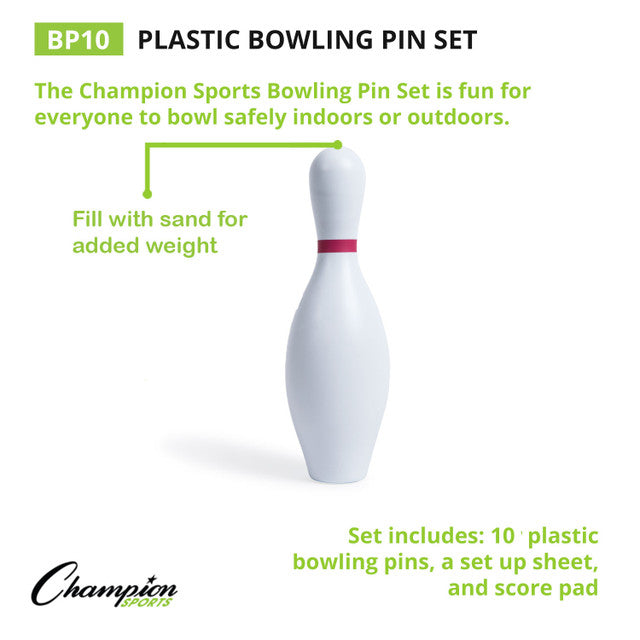 Plastic Bowling Pin Set