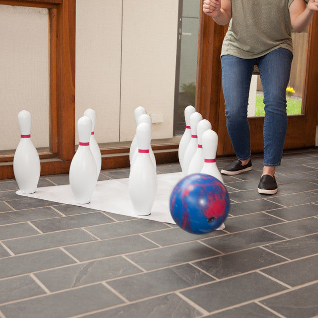 Plastic Bowling Ball & Pin Set