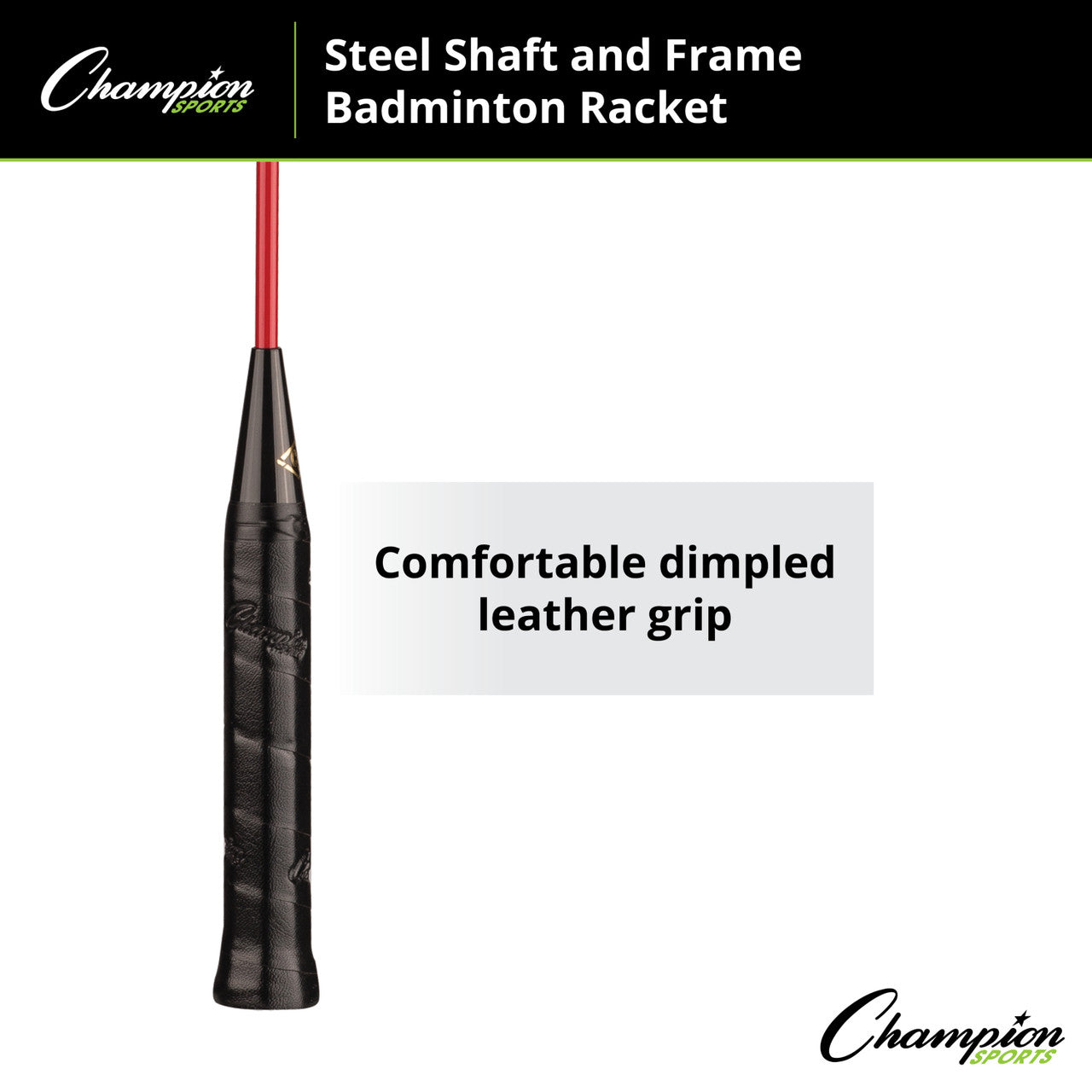 Steel Shaft/Frame Badminton Racket