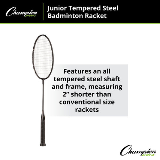 Junior Tempered Steel Badminton Racket
