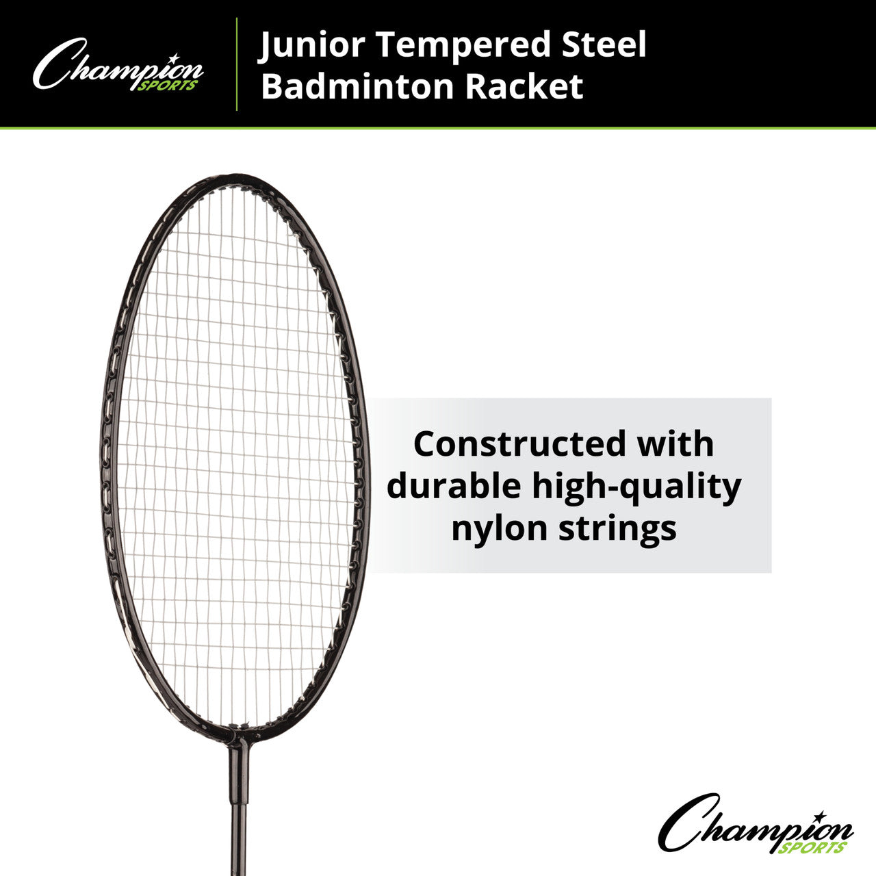 Junior Tempered Steel Badminton Racket