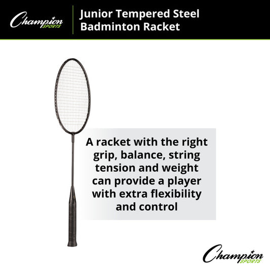 Junior Tempered Steel Badminton Racket