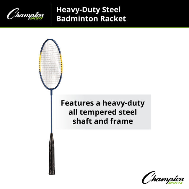 Heavy-Duty Steel Badminton Racket