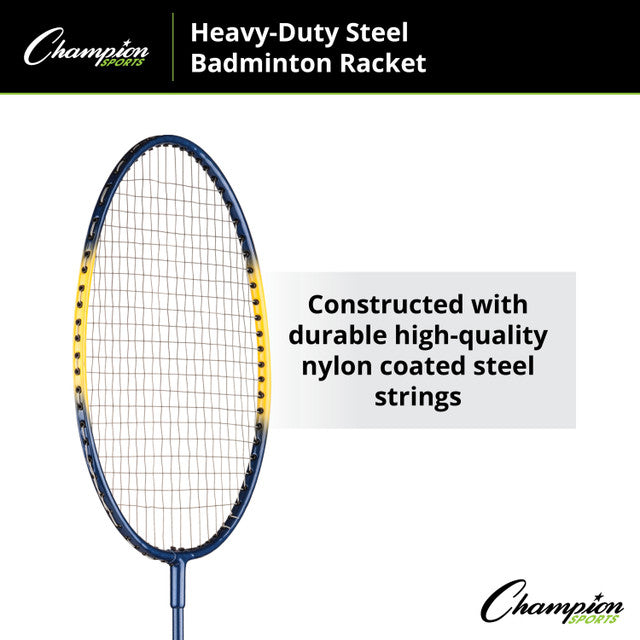 Heavy-Duty Steel Badminton Racket