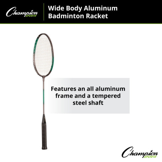 Wide Body Aluminum Badminton Racket