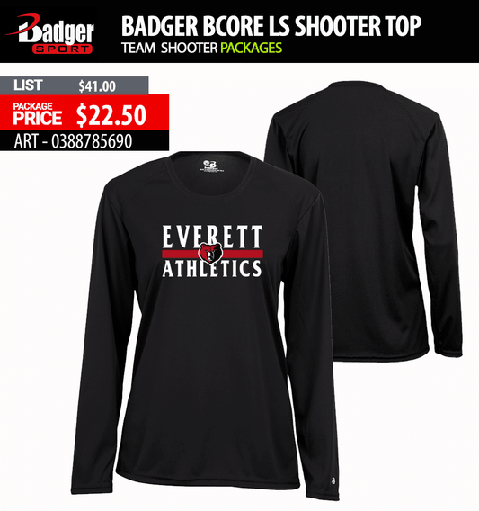 BADGER BCORE LS SHOOTER TOP