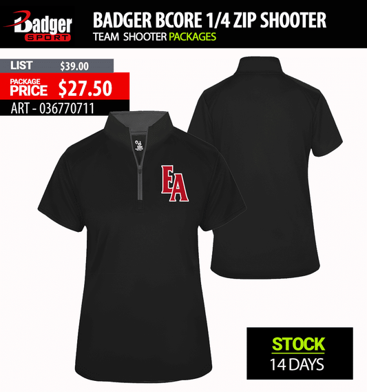BADGER BCORE 1/4 ZIP SHOOTER