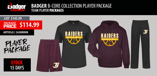 BADGER BCORE PLAYER PACKAGE